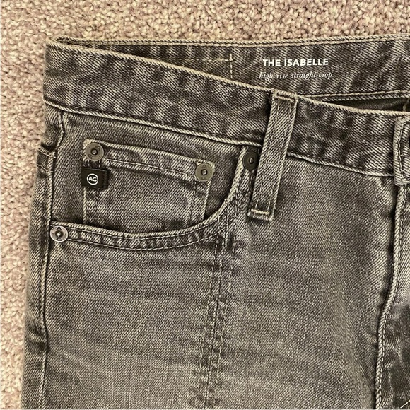 AG Adriano Goldschmied Women's The Isabelle Straight Crop Jeans Size 27 NWT $215 - Picture 5 of 16